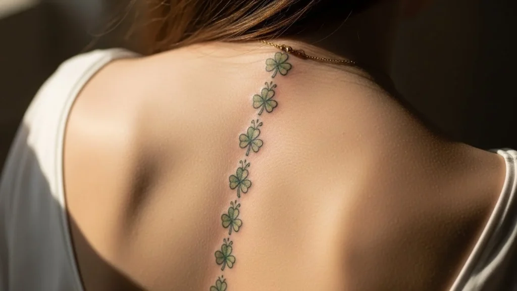 21 Elegant St Patrick’s Day Spine Tattoos That Flow
