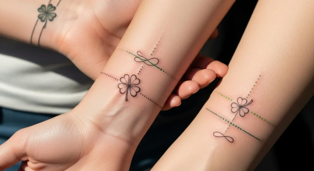 25 Cute Line Tattoo Ideas Inspired by St Patrick’s Day